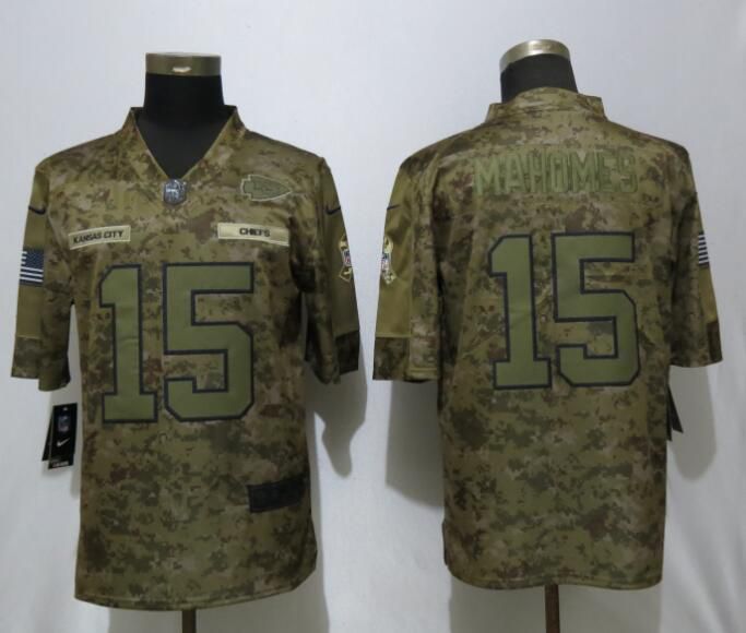 Men Kansas City Chiefs #15 Mahomes Nike Camo Salute to Service Limited NFL Jerseys->kansas city chiefs->NFL Jersey